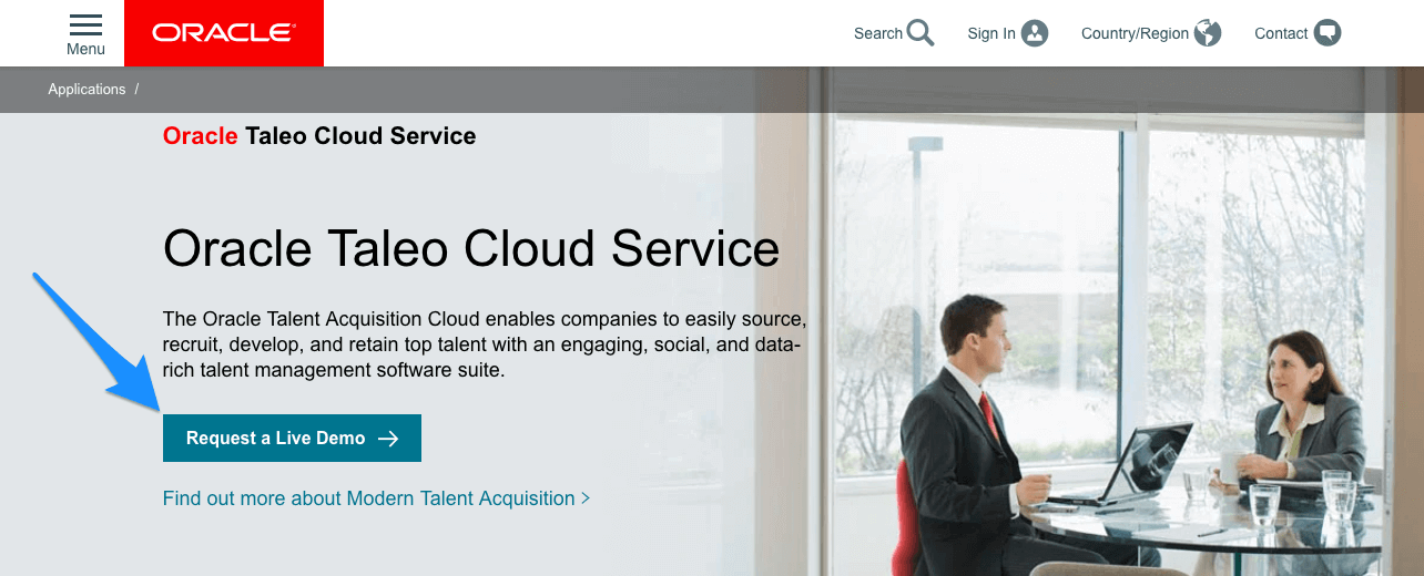 b2b website design oracle