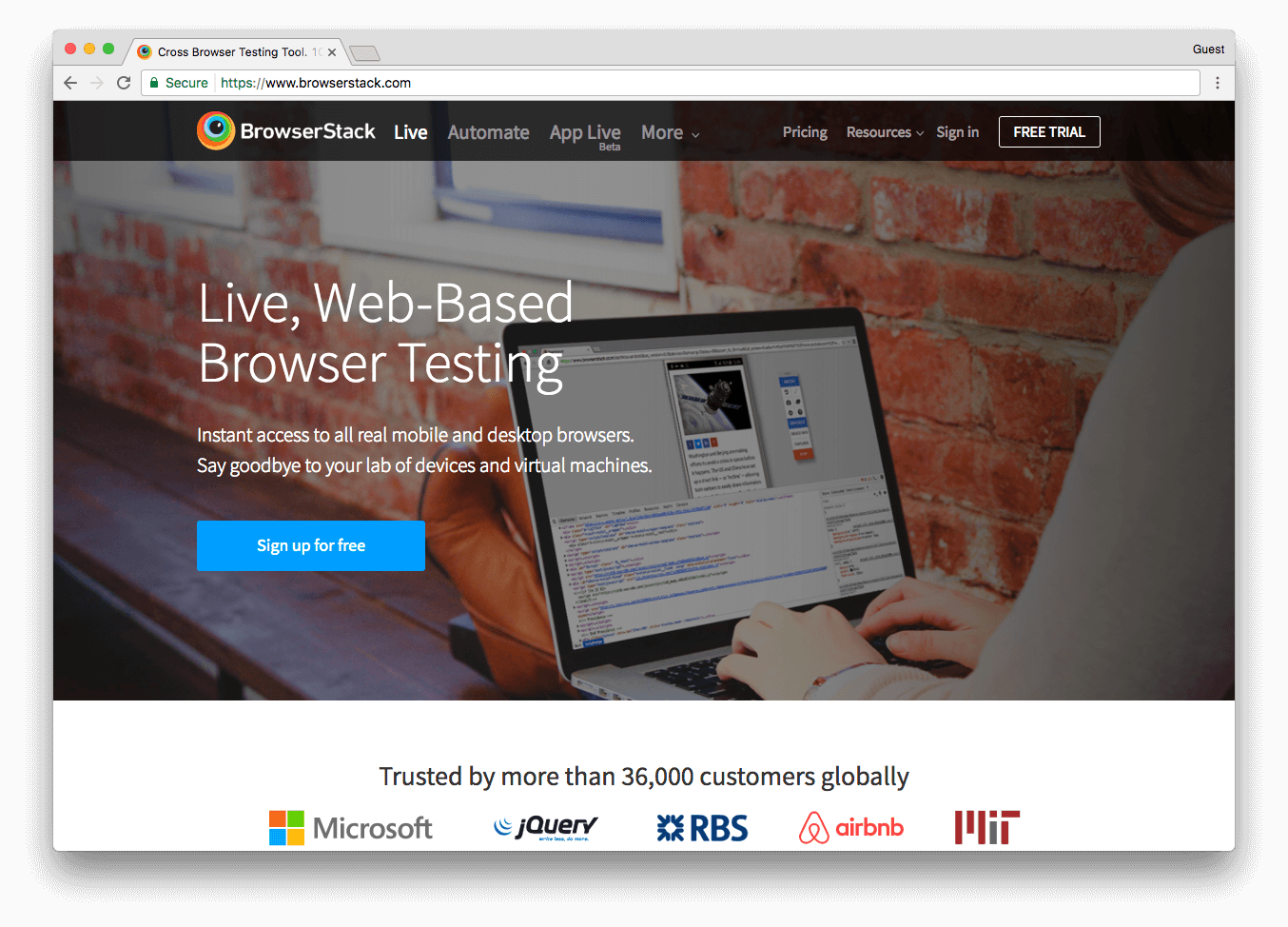 browser stack live