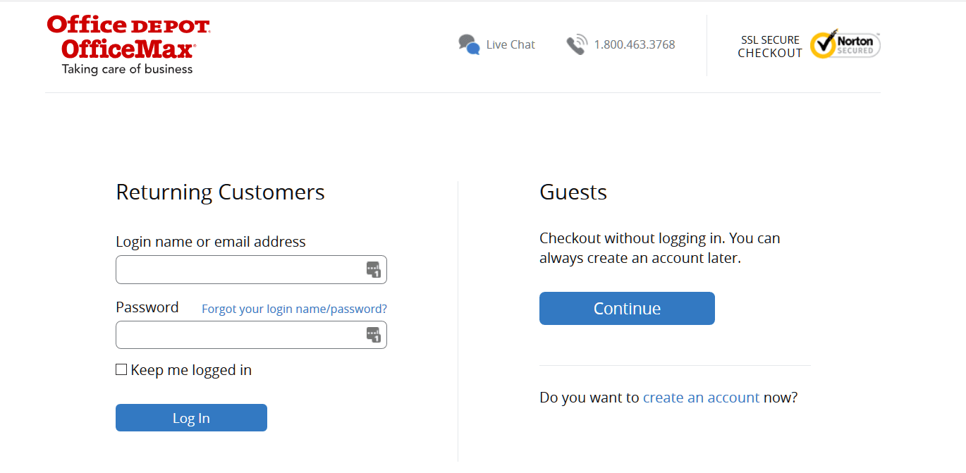 checkout process