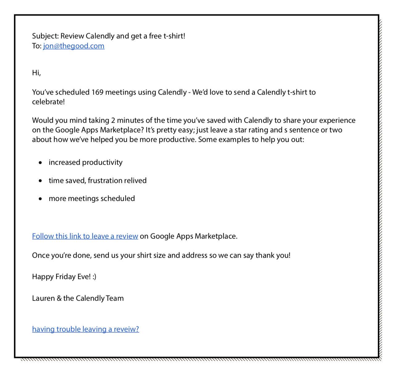 customer reviews
