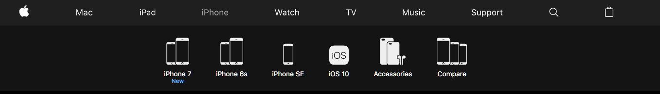 ecommerce product filters apple