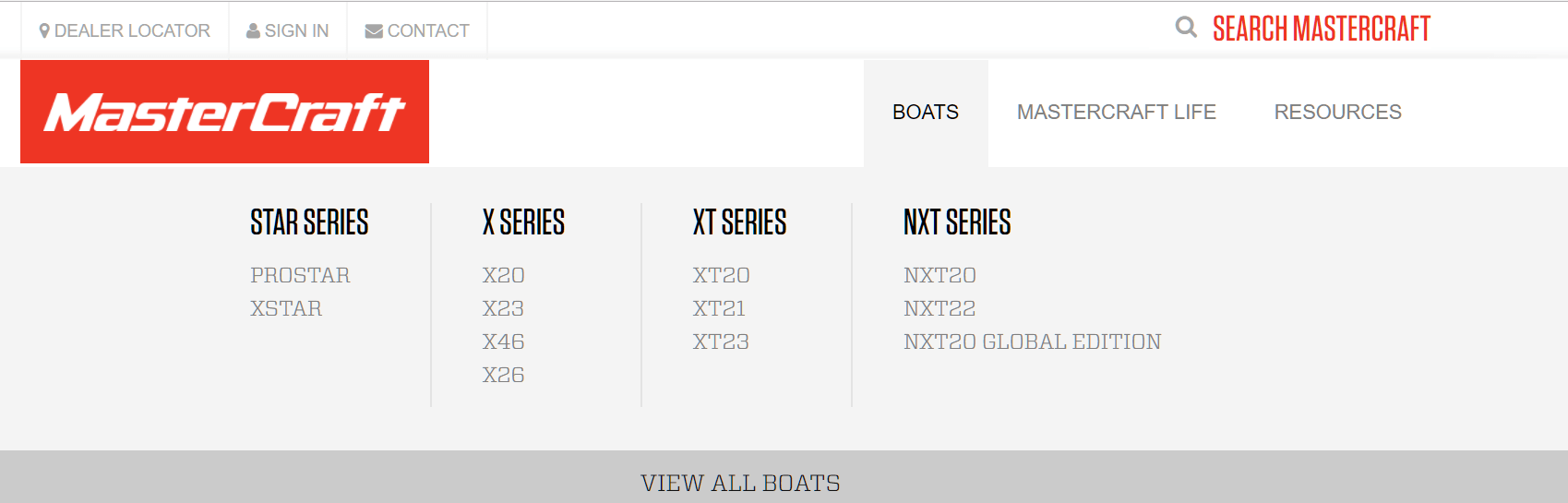 ecommerce product filters mastercraft